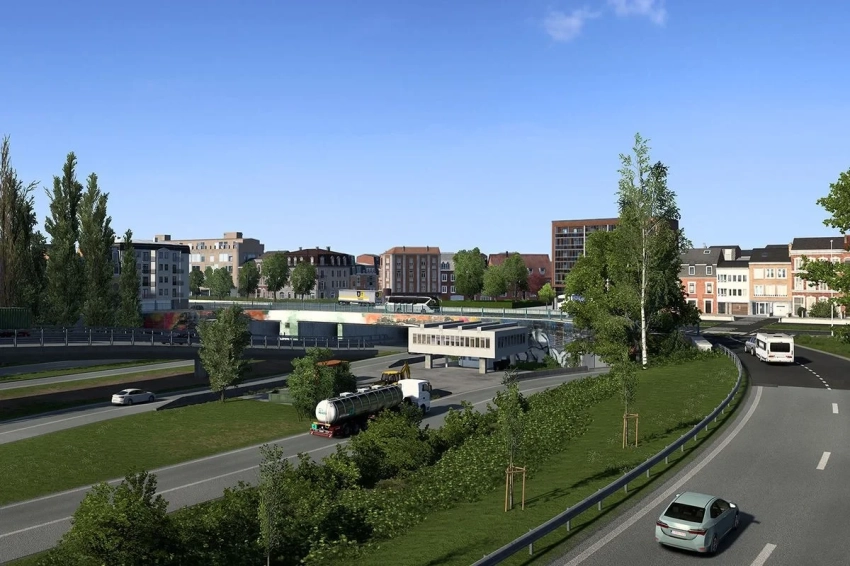 Авторы Euro Truck Simulator 2 показали обновлённый Брюссель